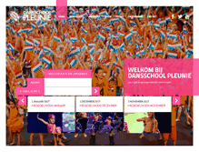 Tablet Screenshot of dansschoolpleunie.nl